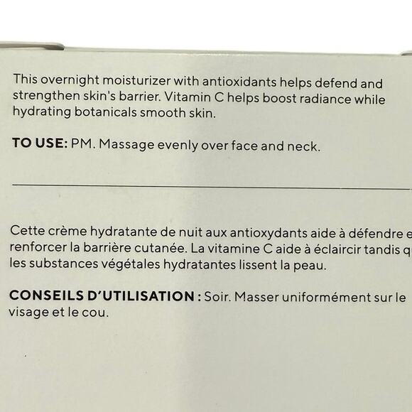 NIB Murad Essential Vitamin C Overnight Barrier Repair Cream Full Size 1.7 oz - Picture 3 of 9